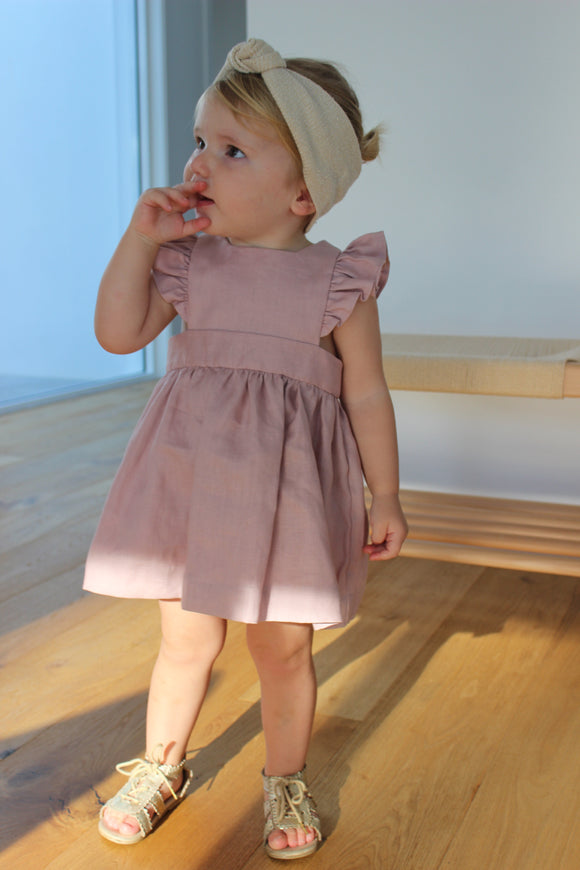 Madeline Linen Pinafore